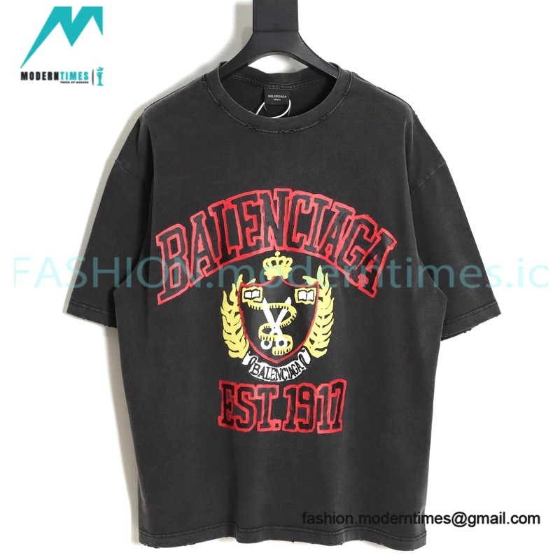 Balenciaga - 23SS Scissor Print Short Sleeve T-shirt